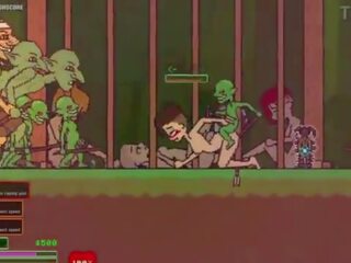 Captivity &vert; bühne 3 &vert; nackt weiblich survivor fights sie weg durch libidinous goblins aber fails und wird gefickt schwer schlucken liters von wichse &vert; hentai spiel gameplay p3