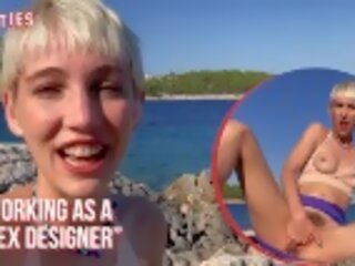 Ersties - adorable Annika Plays With Herself On A hot Beach In Croatia