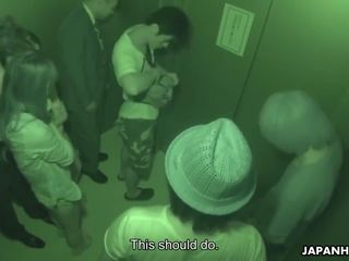 Japońskie winda orgia (subtitles)
