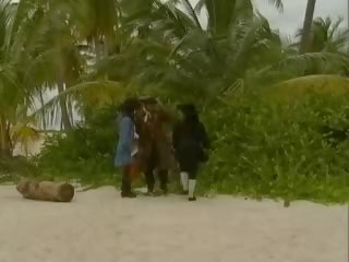 Outdoor Group x rated video clip with sexy Brunettes
