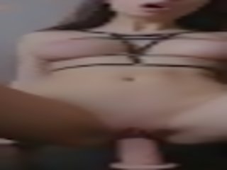 Nastolatka z idealne ciało ujeżdżanie dildo na snapchat - mini miód