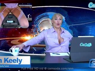 Camsoda - enticing oversexed sensational Blonde Milf Fucks Sybian Until Strong Climax Live On Air