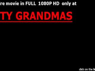 Busty fat grandma enjoys hard dirty movie