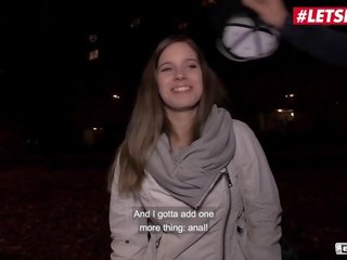 Letsdoeit - bootylicious gjerman thirrje vajzë i zgjedhur lart në udhëtim kar
