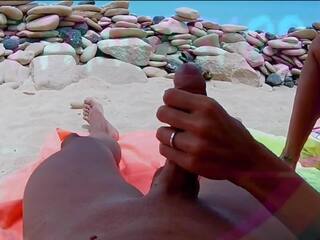 POV Wife Masturbation in the Beach: lovemaking adult clip feat. Hotfantasy08