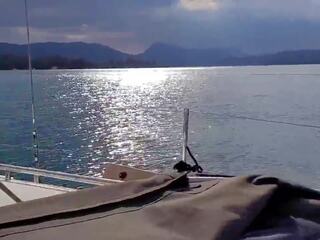 Risky কঠিন পরিশ্রম উপর sailing নৌকা মধ্যে greece, বয়স্ক চলচ্চিত্র ডি | xhamster