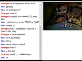 Groovy remaja muda wanita omegle webcam bermain