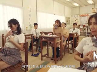 Trailer-MDHS-0009-Model fabulous Sexual Lesson School-Midterm Exam-Xu Lei-Best Original Asia adult video mov