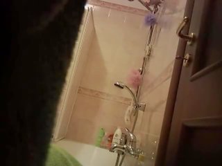 Espião câmara em casa duche