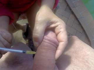 Feleség administers injections egy kéz munka & én elélvezés: hd szex videó 53