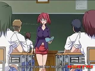 Bẩn giáo viên yêu thành viên trong giữa cô ấy to ngực