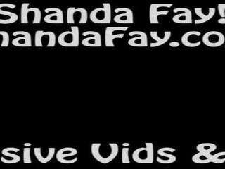 Shanda Fay Jerks Off Hard manhood with Gloves!