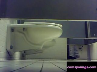 學院 女孩 廁所 間諜, 免費 攝像頭 色情 3b: