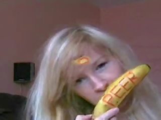 Anal penetration rectumsex sex film with a banana