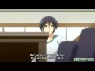 Hentai divinity δάσκαλος στήθος τσιμπουκώνοντας και tittyfuckin