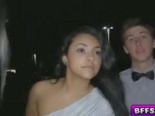 BFFs Gets Prom Night xxx video In The Limo