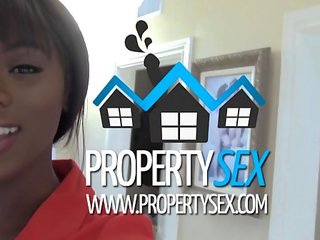 Propertysex - attractive fekete igazi estate ügynök fajok között trágár film -val buyer