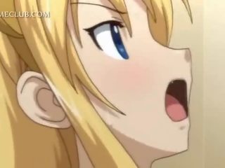 Fragile anime blondynka cycki lizał i cipa wbity ciężko