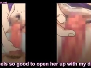 Si rambut coklat anime tunggangan cotok dalam locker