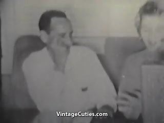 Charming ripened Couple Banging Hard (1950s Vintage)